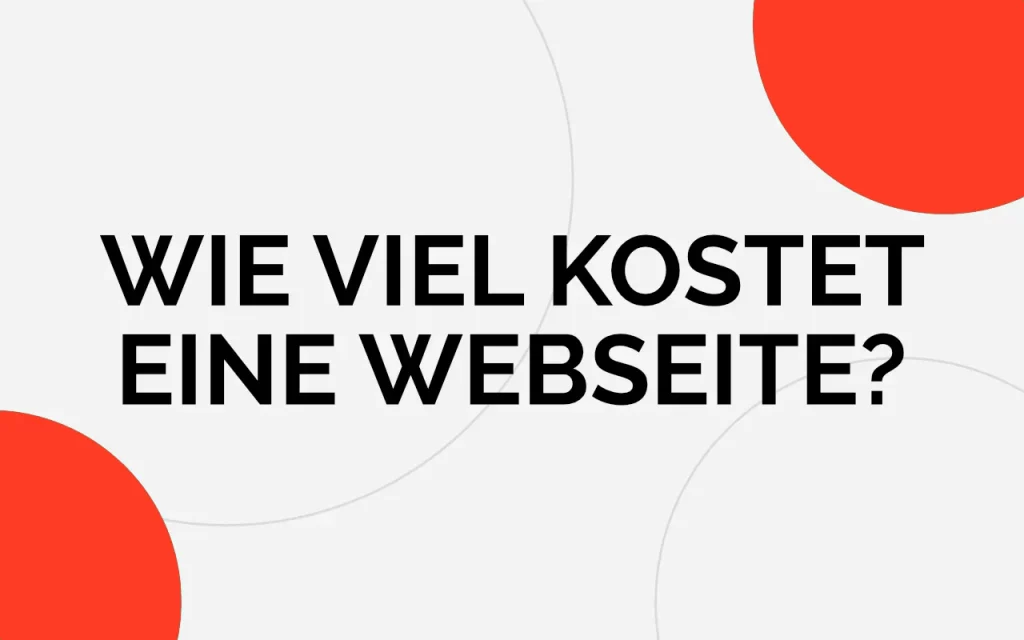 Wie viel kostet eine Webseite?